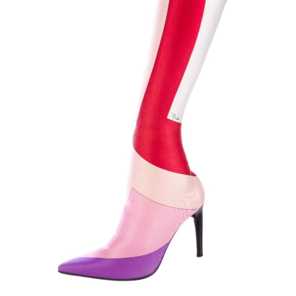 Emilio Pucci printed sock boots
